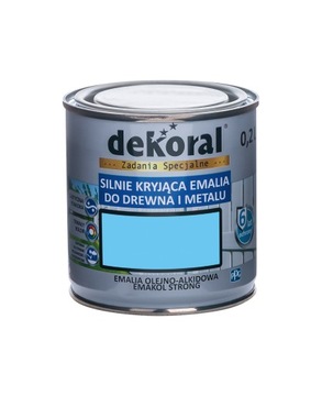 Emalia ftalowa Emakol Strong lazurowy jasny 0,2 L DEKORAL