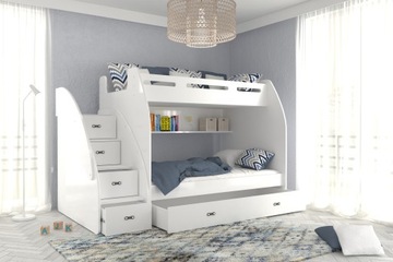 Кровать двухъярусная 120/90х200 с ящиком + матрас ZUZIA