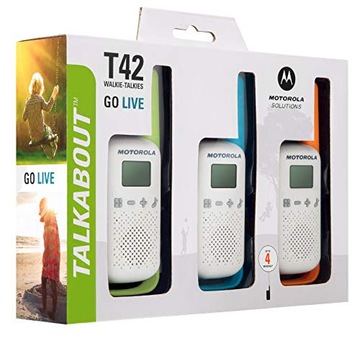 Комплект из трех раций MOTOROLA T42
