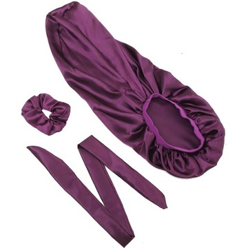 1 комплект шелковой повязки для сна с вьющимися волосами