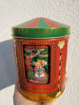 Шкатулка MUSIC BOX Карусель 16х12 Рождество