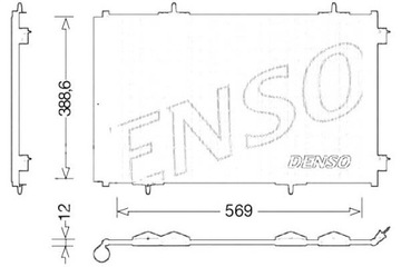 DENSO KONDENZÁTOR KLIMATIZACE CITROEN C-ELYSEE PEUGEOT