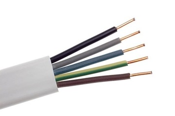 Przewód instalacyjny YDYp 5x1,5 1m