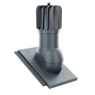 ВРАЩАЮЩИЙСЯ продолговатый вентиляционный камин fi125 BRAAS TEVIVA COLORS