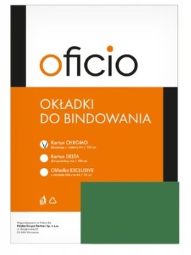 Okładka do bindowania Chromolux zielona