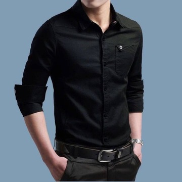 Military Cotton Shirts Men Solid Shirt Blouse