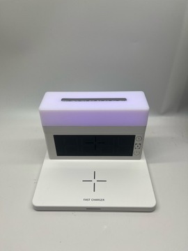 БЕСПРОВОДНОЕ ЗАРЯДНОЕ УСТРОЙСТВО ДЛЯ iPHONE индукционное С ЧАСАМИ