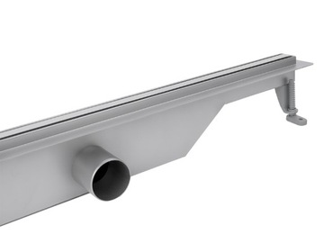Классический линейный слив VOGI Ultra Slim 90 см LOW SIPHON fi 50 сталь