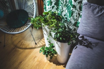 GLOSS WHITE GARDEN SLIM ЦВЕТОЧНЫЙ ГОРШОК + ВСТАВКА