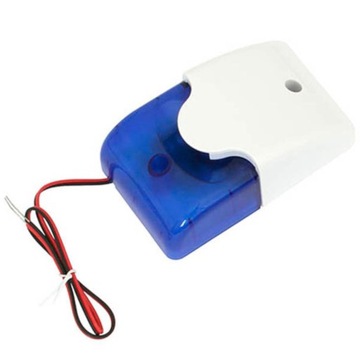 SYRENA ALARM WEWNĘTRZNY SYGNALIZATOR OPTYCZNO-AKUSTYCZNY LED 12V