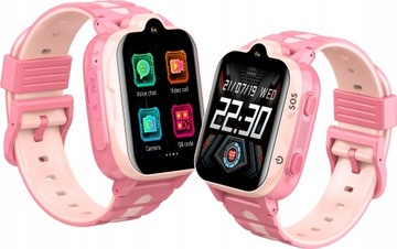 Smartwatch dla dzieci Bemi PLAY 1.69/4G/GPS Różowy