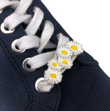 2 УКРАШЕНИЯ ДЛЯ ОБУВИ Шнурки Запонки Цветок ромашки