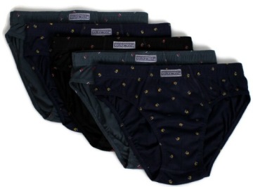 5x SLIPY MAJTKI MĘSKIE BAWEŁNIANE COTTON WORLD XL