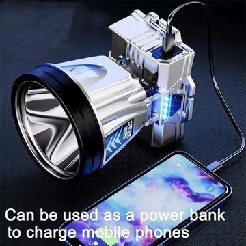 Перезаряжаемый мощный налобный фонарь Super Bright теплого/белого света.