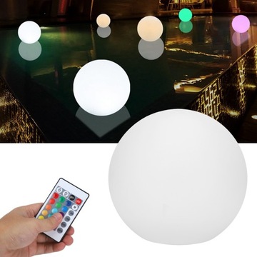 LAMPA KULA LED RGB z 16 KOLORÓW + PILOT