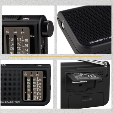 Retekess V117 Портативное мини-радио FM AM SW