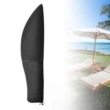 Pokrowiec na parasol ogrodowy Trwały deszcz, śnieg i słońce, styl bananowy, 265 cm