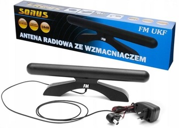 ANTENA WEWNĘTRZNA RADIOWA SOLO ZE WZMACNIACZEM