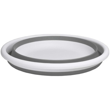 Миска круглая 37 см бело-серая ELBA COMPACT 9 литров