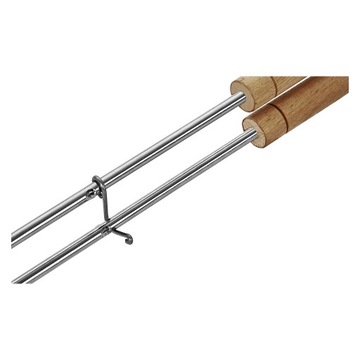 Чугунная сэндвичница над огнем