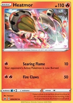 Pokemon TCG Heatmor (SSH 26)