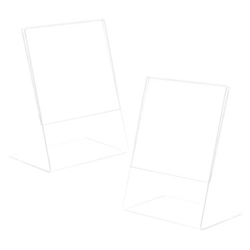 ДЕРЖАТЕЛЬ ДЛЯ ПОСТЕРА АКРИЛОВЫЙ ПРОЗРАЧНЫЙ СТОЛ 2 ШТ.