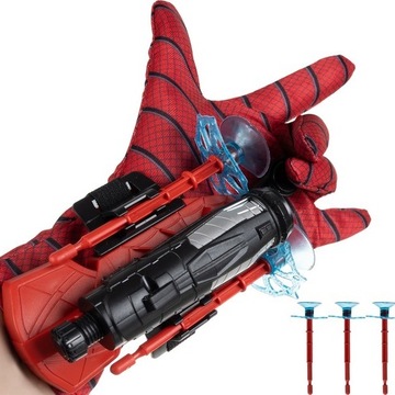 SPIDERMAN RĘKAWICA WYRZUTNIA STRZAŁKI SPIDER-MAN STRZELAJĄCA RĘKAWICA