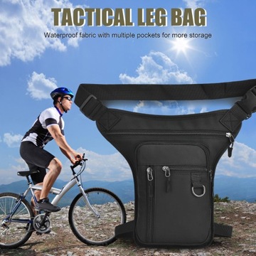 Сумка на бедро с откидной ножкой для путешествий и походов. Идеальное качество изготовления, черный цвет