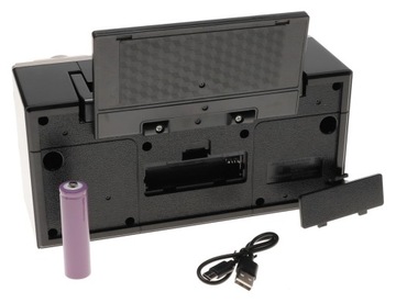 Radio PRZENOŚNE SOLARNE 4xGłośnik Bluetooth RGB USB MP3 TF 4365
