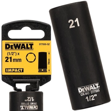 DEWALT Nasadka udarowa długa 78mm 21mm 1/2 DT7555