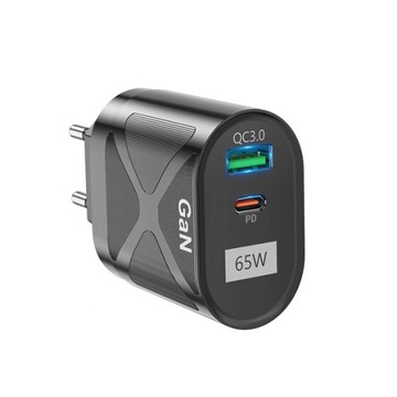 СЕТЕВОЕ ЗАРЯДНОЕ УСТРОЙСТВО 65 Вт GAN PD VEGA FASTON FAST CHARGER 1XUSB 1XPD BOX SINGL