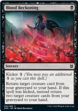 MTG 2x Blood Beckoning ZNR