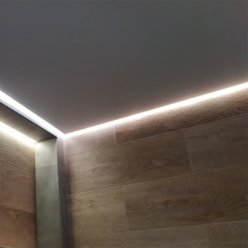 Дистанционный светодиодный профиль 23х37 мм для потолков из гипсокартона.