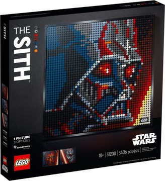 Klocki LEGO Art 31200 - Gwiezdne Wojny - SITH - Mozaika 3 w 1