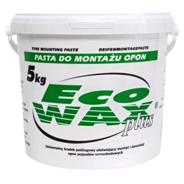 Pasta maść montażowa do opon ECO WAX BIAŁA 5kg