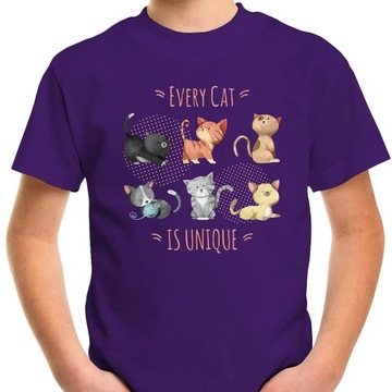 T-SHIRT KOSZULKA DLA DZIECKA KOTY KOTKI 140 SUPER JAKOŚĆ