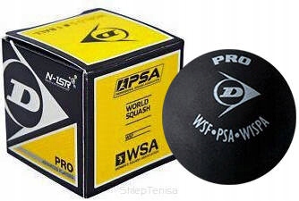 Piłka do squasha Dunlop Pro podwójna żółta 1szt.