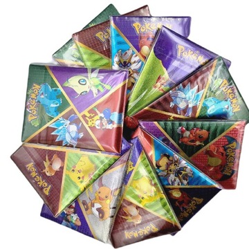 КОЛЛЕКЦИОННЫЕ КАРТОЧКИ ПОКЕМОН 20 ШТ. КАРТОЧКИ ЗОЛОТАЯ РАДУГА РАДУГА ПИКАЧУ