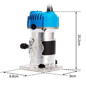ZESTAW FREZARKA KRAWĘDZIOWA ELEKTRYCZNY DO LAMINATU NA DREWNA 30000R/MIN