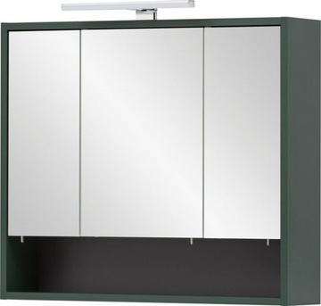 KENT SZAFKA LUSTRZANA 70 cm LED butelkowa zieleń
