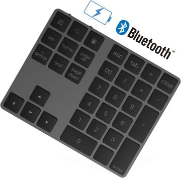 Klawiatura numeryczna Bluetooth 34 przyciski Cateck ponownego ładowania