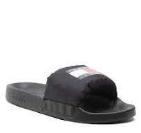 Tommy Jeans Klapki męskie Padded Tommy Jeans Pool Slide Czarny logo 46