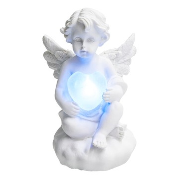 ZNICZ WKŁAD ANIOŁ ANIOŁEK MAŁY LED FIGURKA NA GRÓB