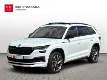 Skoda Kodiaq I SUV 2.0 TDI SCR 200KM 2021 Skoda Kodiaq 2.0 TDI 200KM 4x4 Sportline DSG Hak Virtual Led Matrix Canton