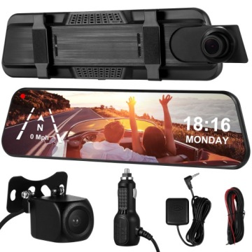 ВИДЕОРЕГИСТРАТОР ДЛЯ ВОЖДЕНИЯ ПОЛНЫЙ СЕНСОРНЫЙ ЭКРАН 10-ДЮЙМОВЫЙ ВИДЕОРЕГИСТРАТОР HD