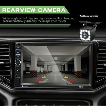 7-дюймовый автомобильный мультимедийный проигрыватель 2din с сенсорным экраном