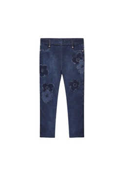 Mayoral Leginsy Jeans 4781 Niebieskie Kwiaty 134