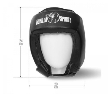 Черный S Gorilla Sports тренировочный боксерский шлем