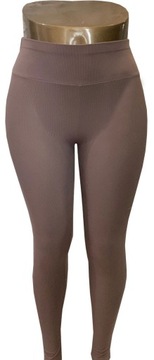 LEGGINSY PRĄŻKOWANE SPODNIE PRĄŻEK GETRY 4XL/5XL