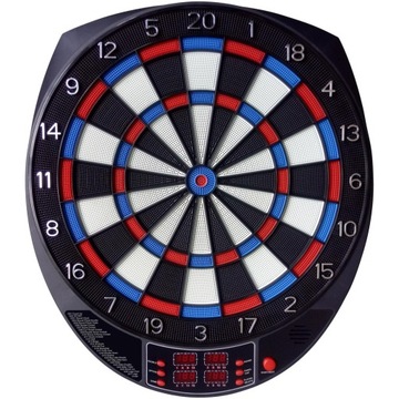 Dart zestaw do gry tarcza elektroniczna z zasilaczem+ 6piór 4 liczniki LCD
